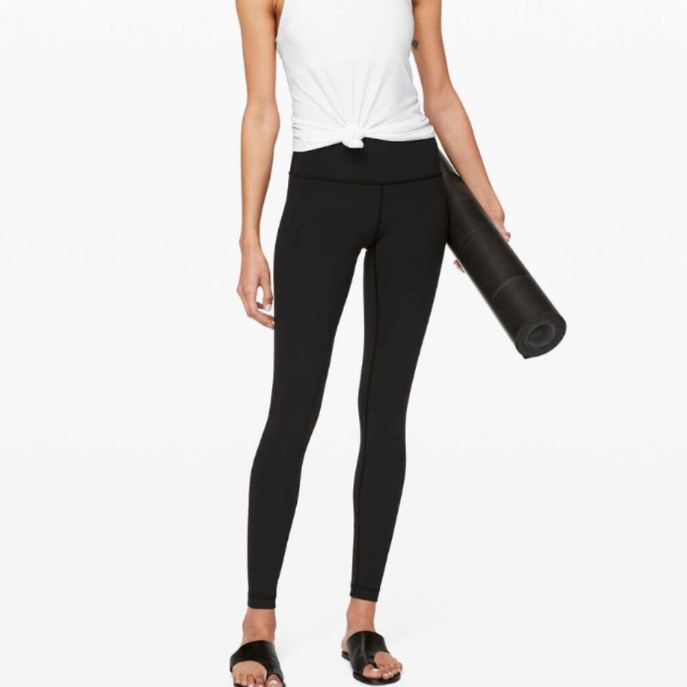 Women Lululemon Wunder Under High-Rise Tight 28" *Full-On Luxtreme Black Size 16